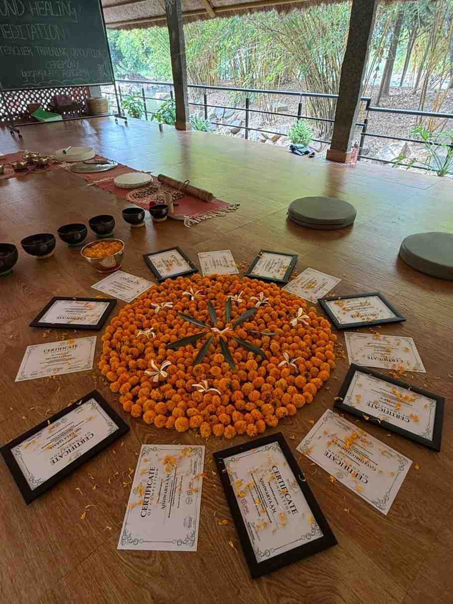 Sound Healing Meditation Course Certificate from Yogakulam Academy