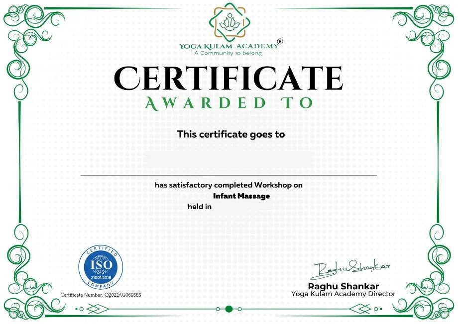85 Hour Prenatal Yoga Teacher Training Certificate from Yogakulam Academy
